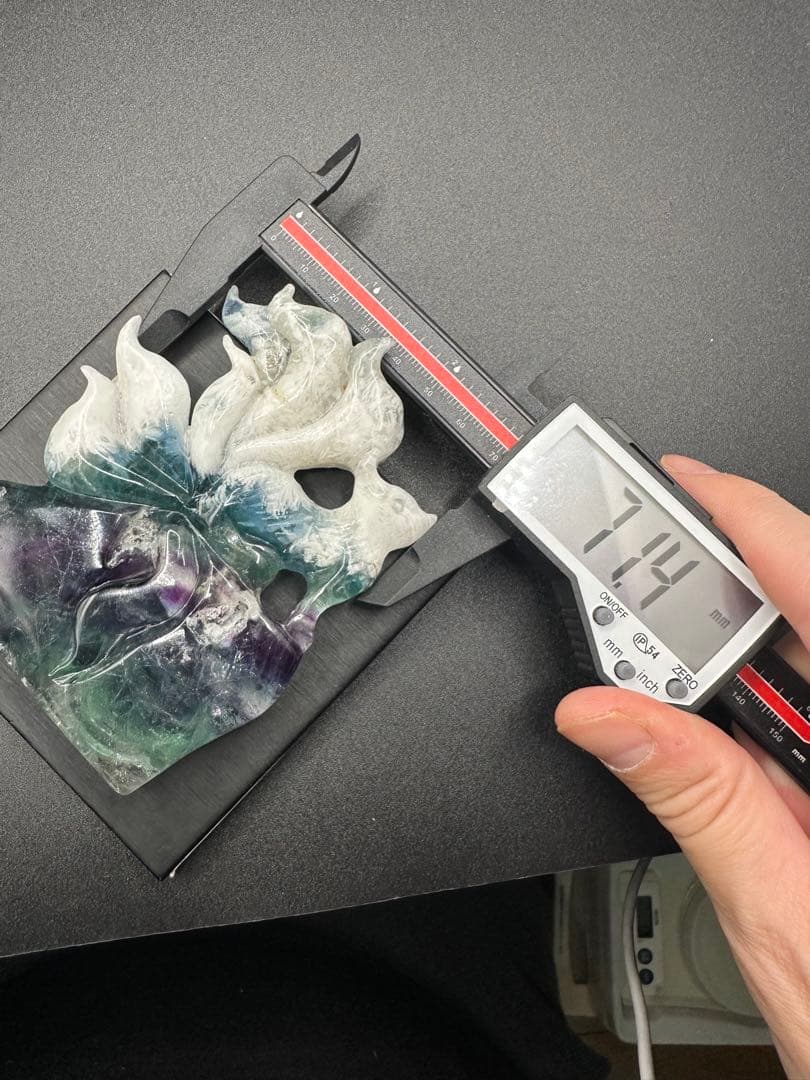 エンジェルフローライト九尾　置物