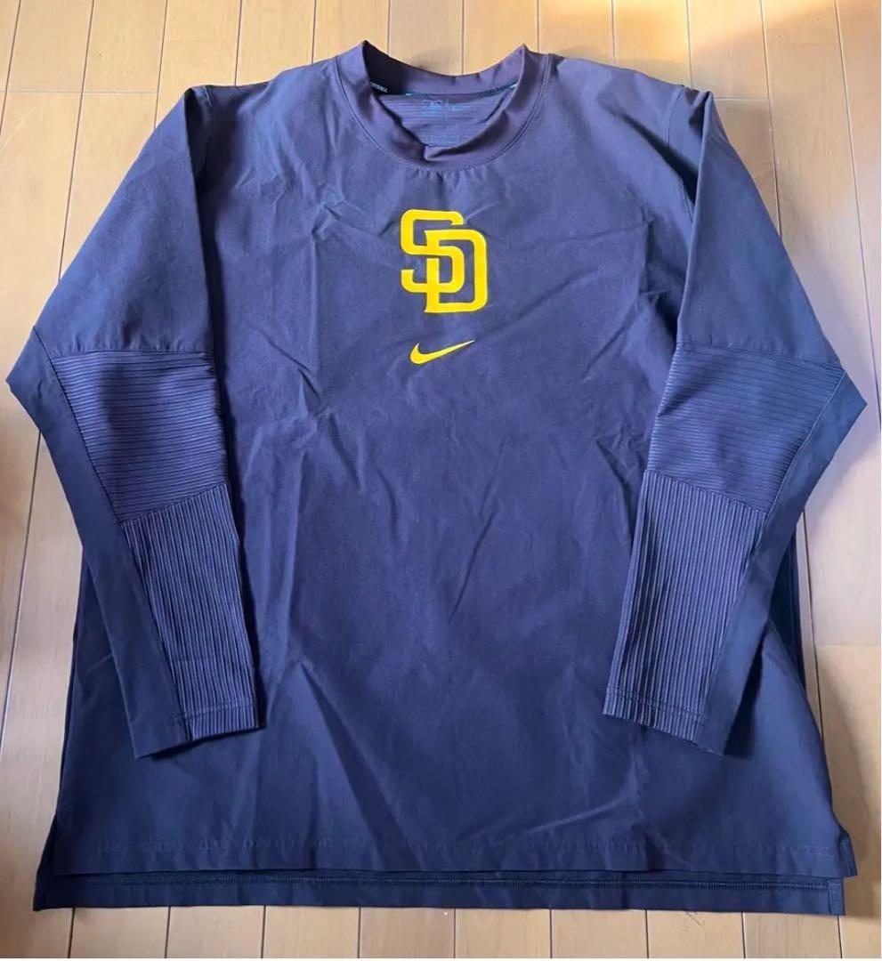 選手着用サンディエゴ・パドレスNIKE PulloverSweatshirt L