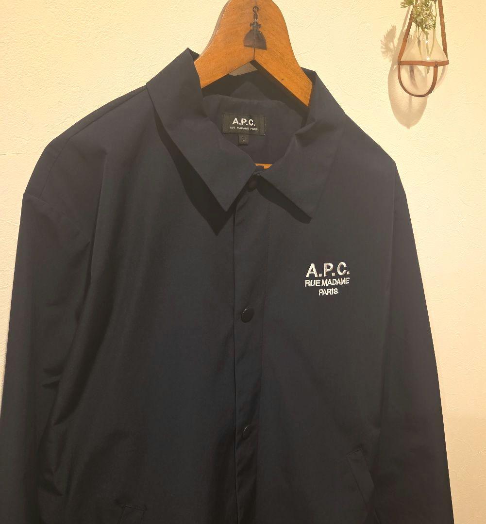 A.P.C. ネイビー ナイロンジャケット　アーペーセー　Lsize