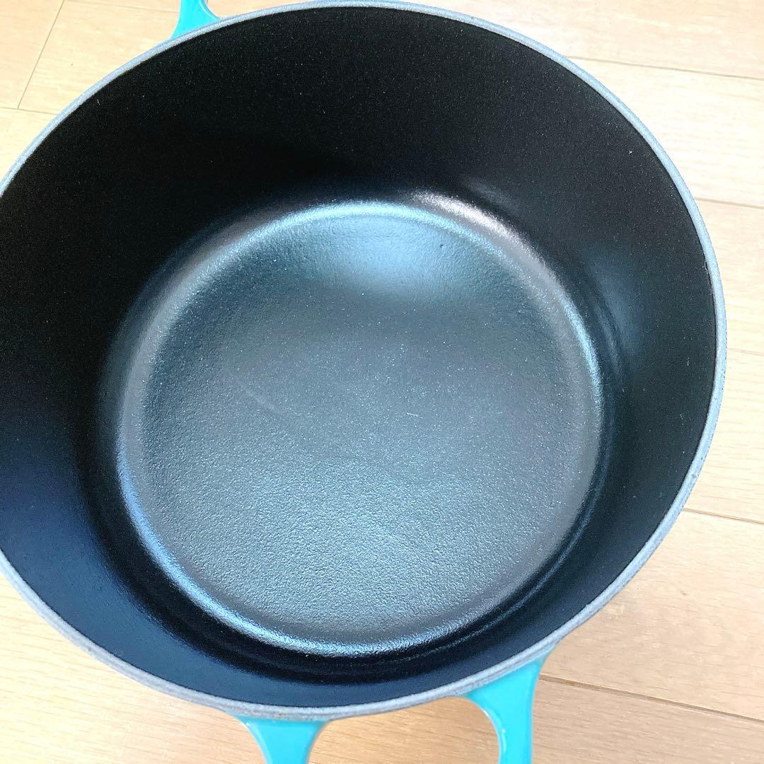 ル・クルーゼ ココットロンド 24cm ターコイズ 鍋 両手鍋 鋳物ホーロー鍋