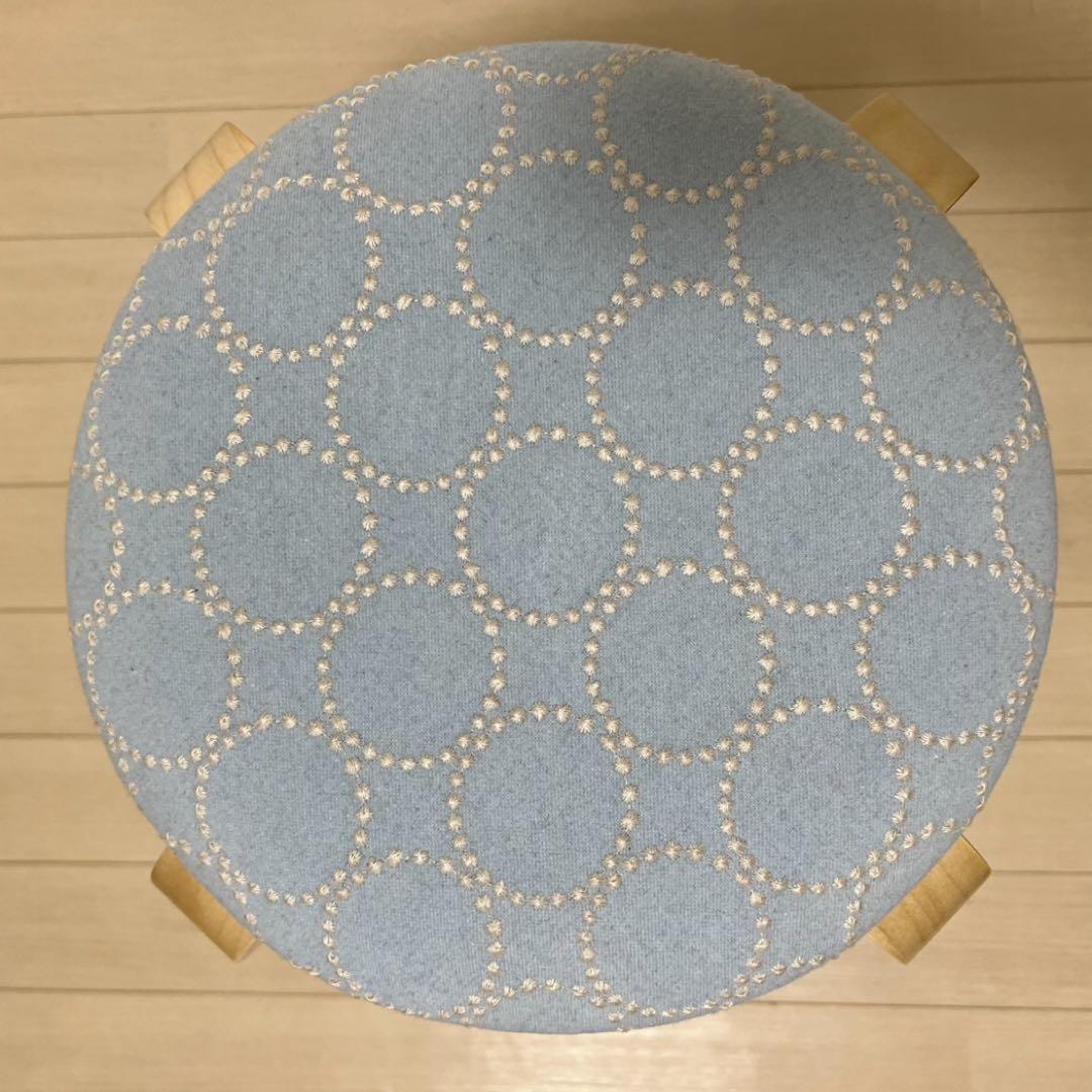 ミナペルホネン スツール タンバリン 丸椅子 【ライトグレー/ネイビー】 チェア