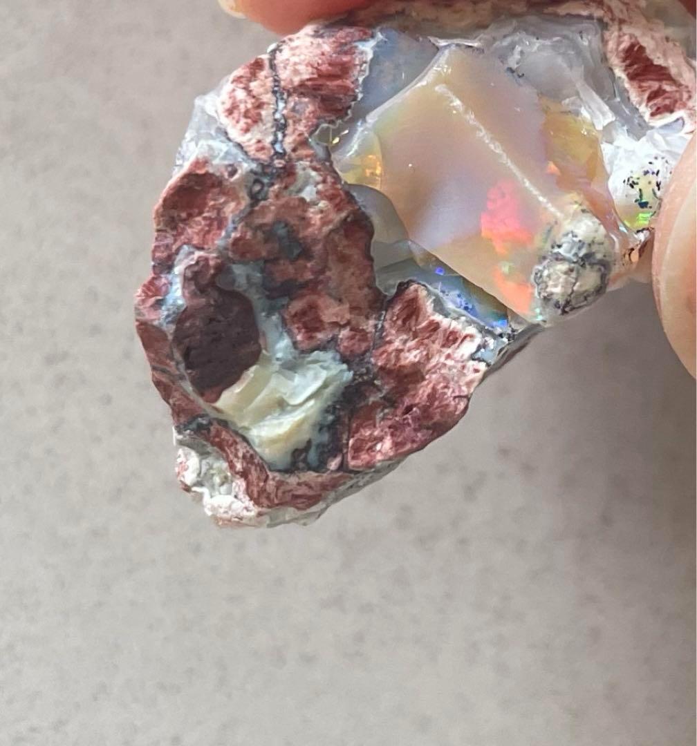 鉱物 : ファイヤーオパール　原石