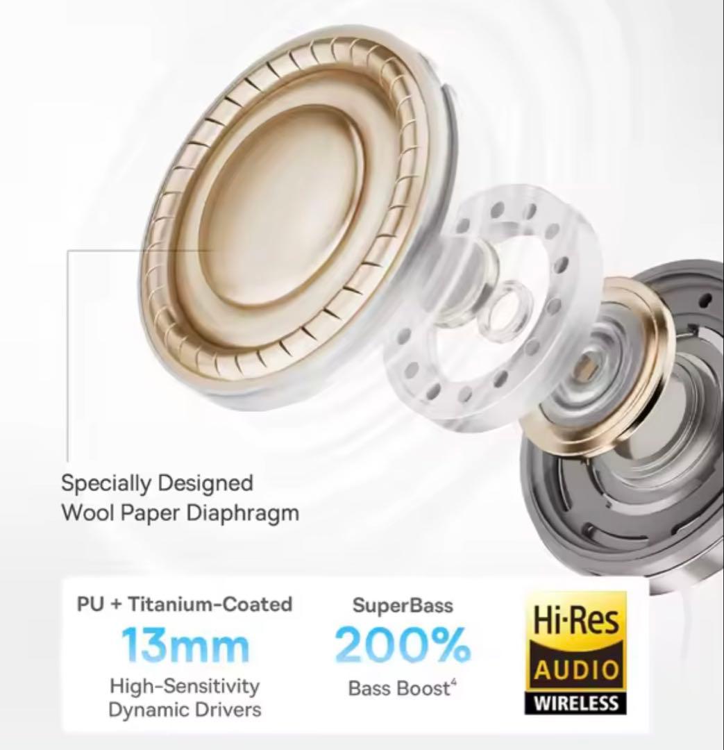 【未使用ベースアス Baseus BS1 NC ワイヤレスイヤホン