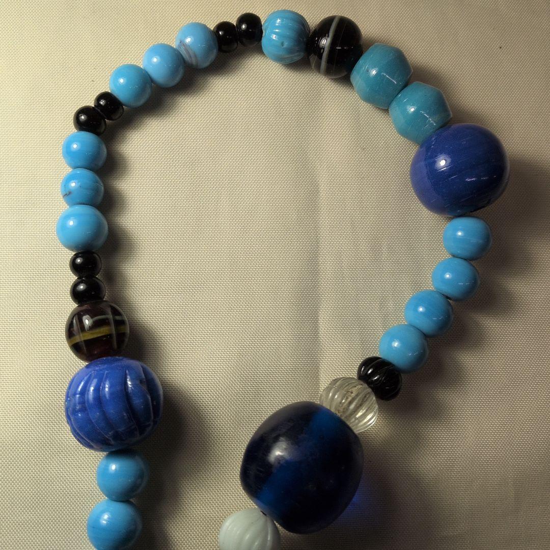 アイヌ　タマサイ　首飾り　とんぼ玉　ガラス玉