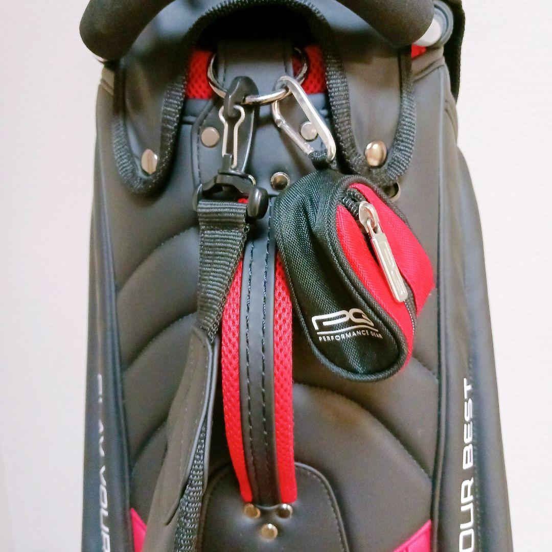 ＰＩＮＧ ピン ゴルフ キャディバッグ９型【ブラック/レッド】美品！