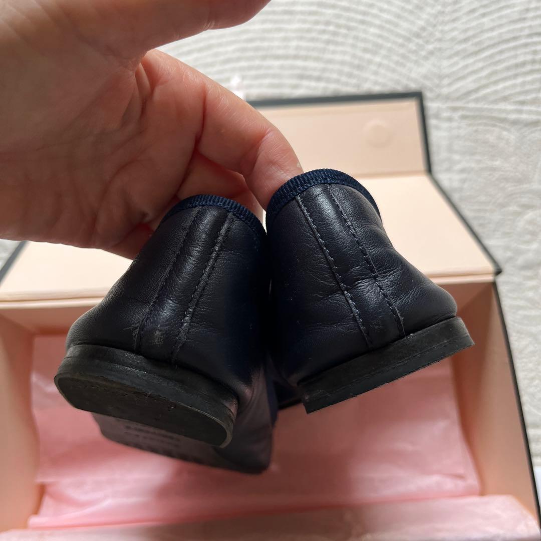 repetto ネイビー バレエシューズ
