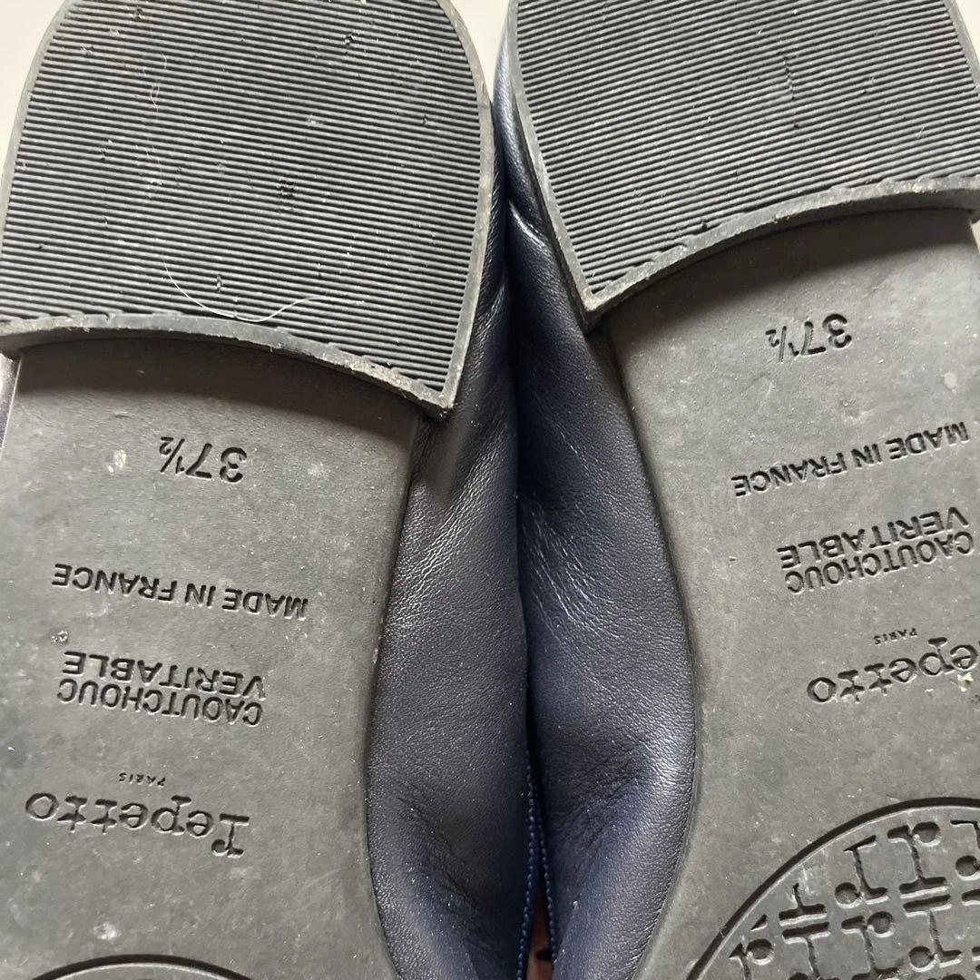 repetto ネイビー バレエシューズ