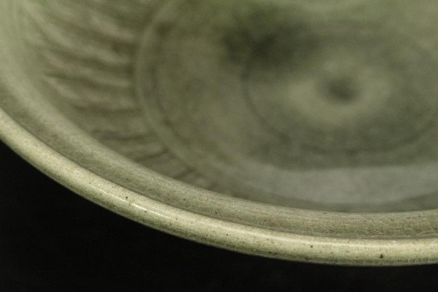 中国美術 青磁 鉢 古美術(ZE733)