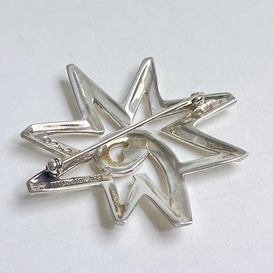 ティファニー　ボリューム　スター　ブローチ　925