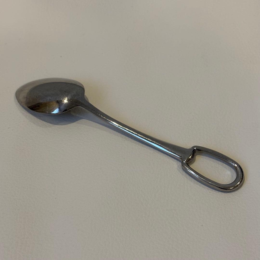 美品 エルメス アトラージュ　スプーン ステンレススティール C