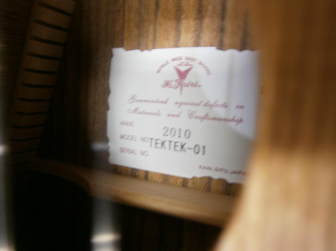 期間限定特価・Kヤイリ<TEKTEK＞日本製・2010年製・トラベルギター