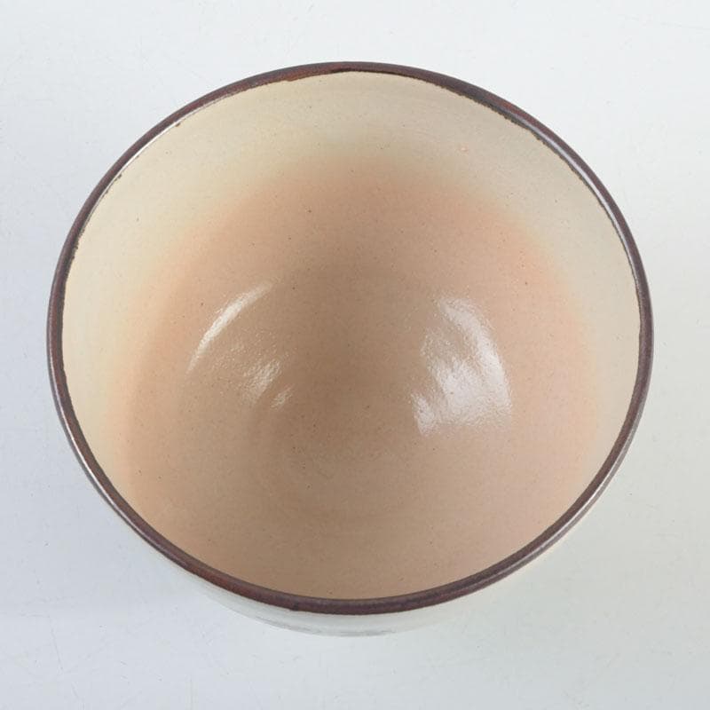 茶道具　福森阿也作　乾山写　色絵　花草文　茶碗　共布共箱　C　9475