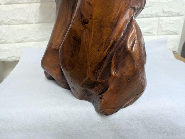 Y【中古】屋久杉？ 盆栽台　足付花台　華台　飾り台　鉢置き　テーブル　インテリア