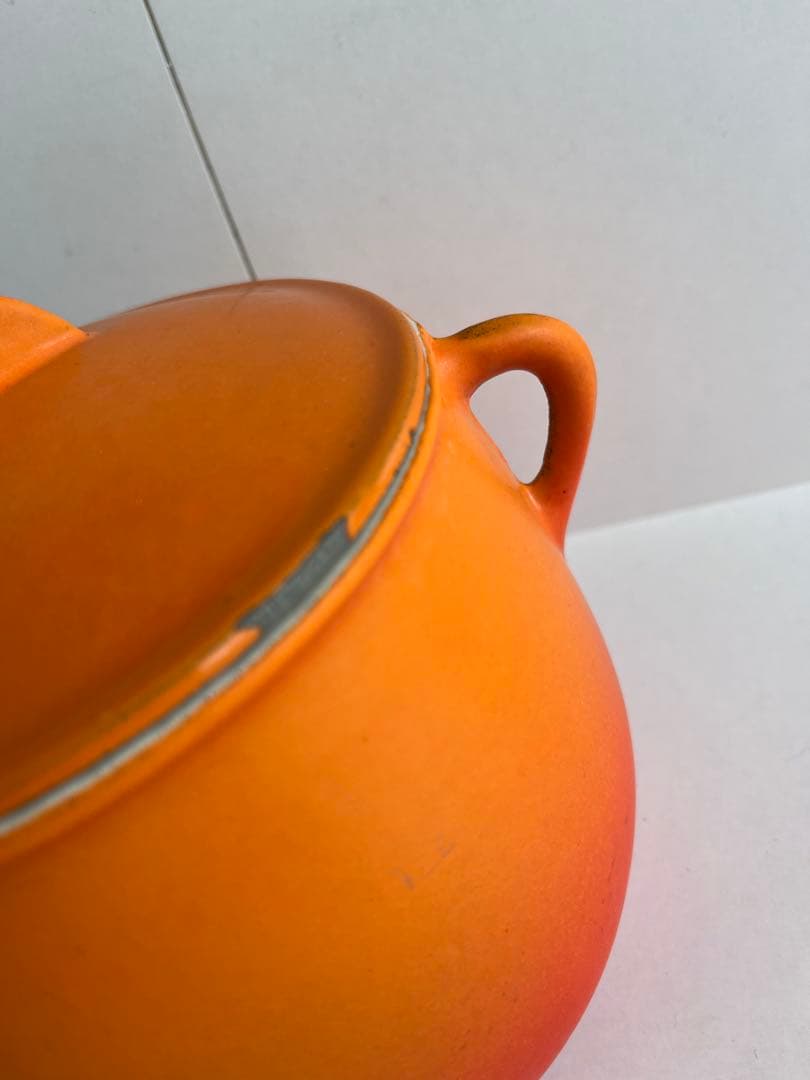 希少　廃盤　クーザンス ビーンズポット　オレンジ