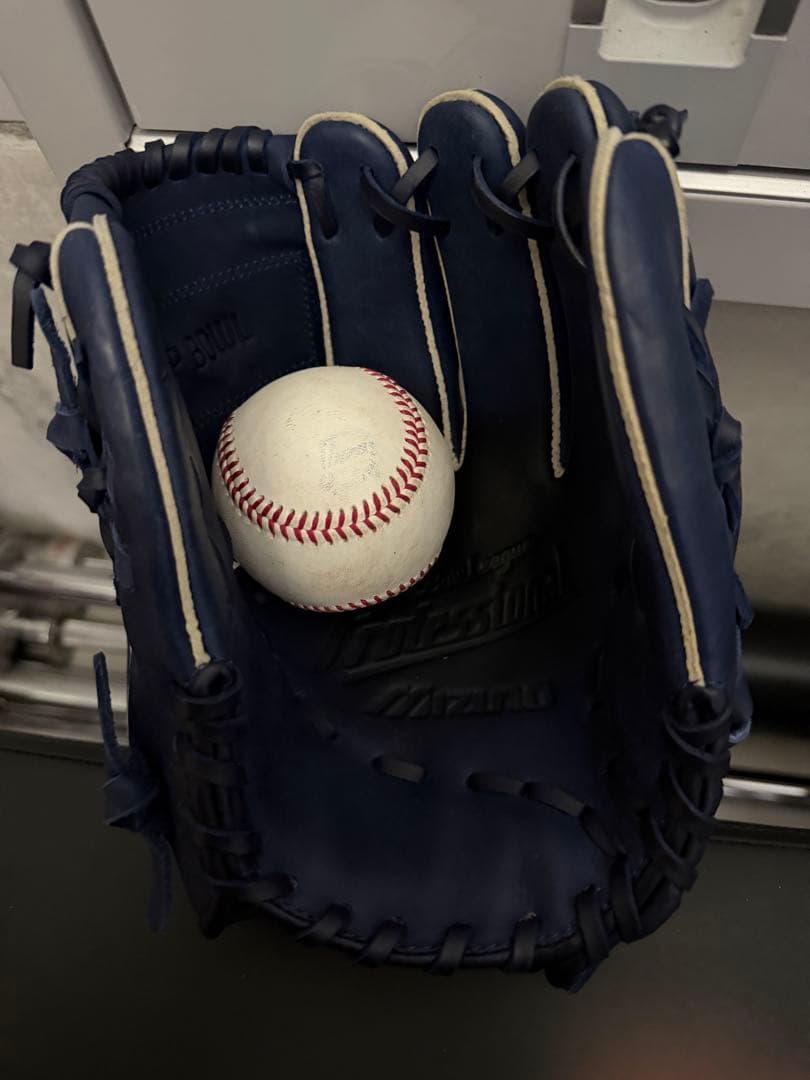 超レア品　ネイビー　ミズノ　軟式　グローブ