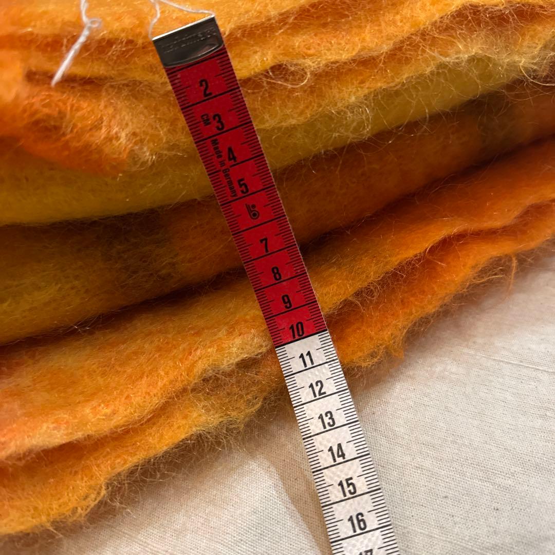 VINTAGE 100% MOHAIR BLANCKET ショール 超肉厚