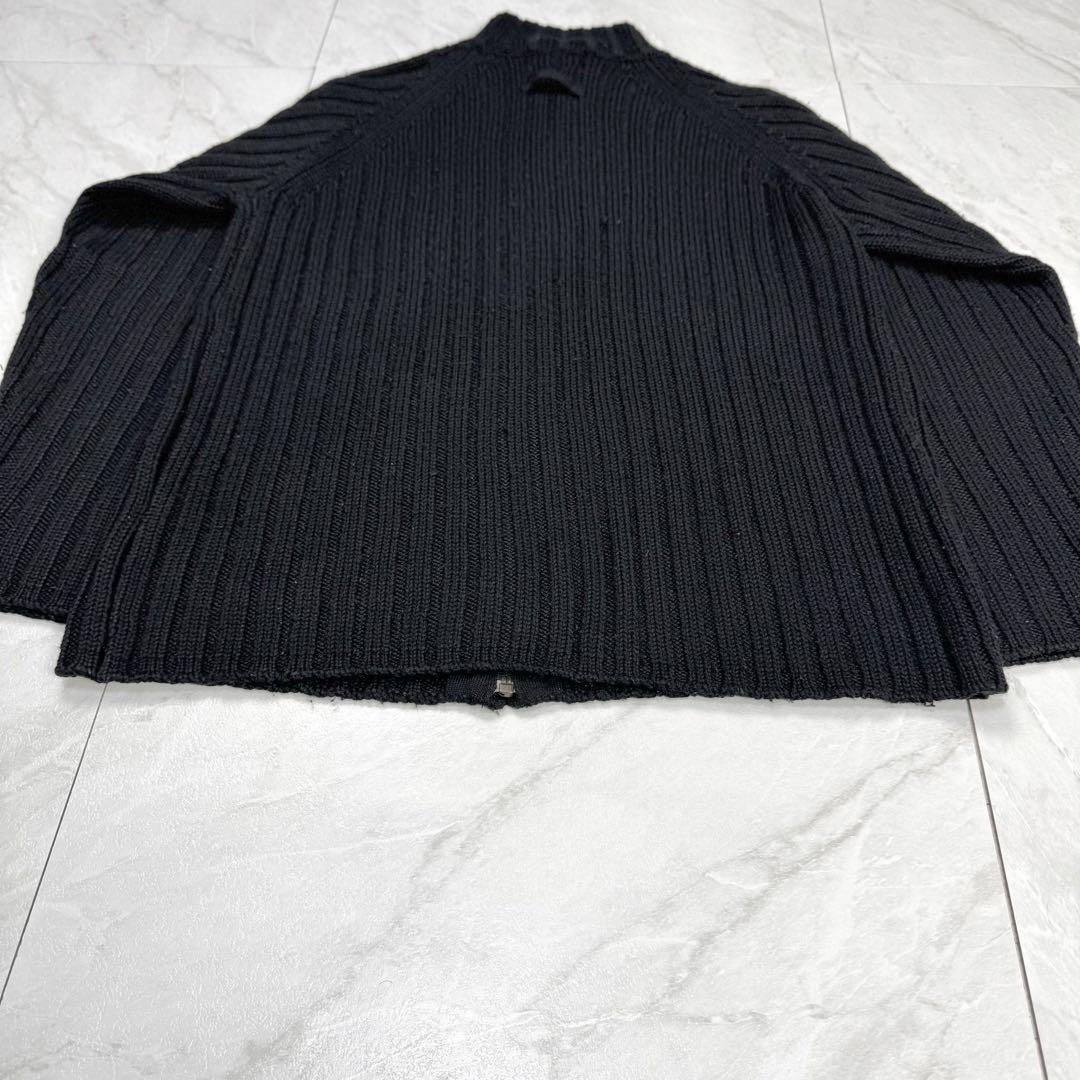 Jean Paul Gaultier ドライバーズニット フルジップ 46 黒