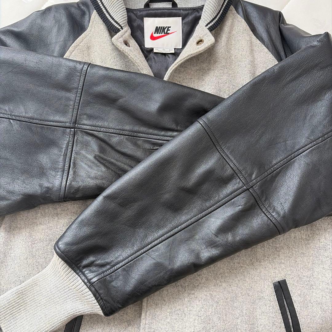 NIKE スタジャン 袖レザー スタジャン　バーシティジャケット　XL