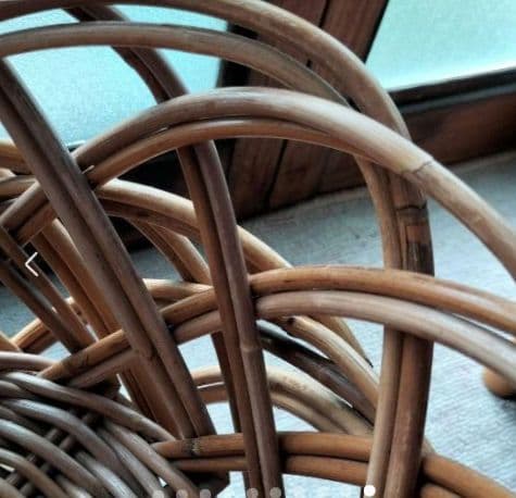 頑丈なかごバスケット２点　ランドリーバスケット