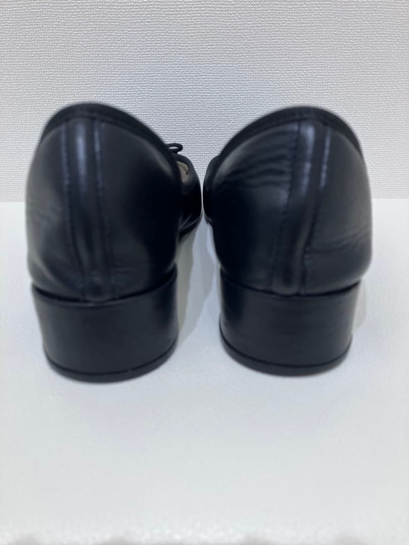 repetto リボン　バレエシューズ　太ヒール　黒　36
