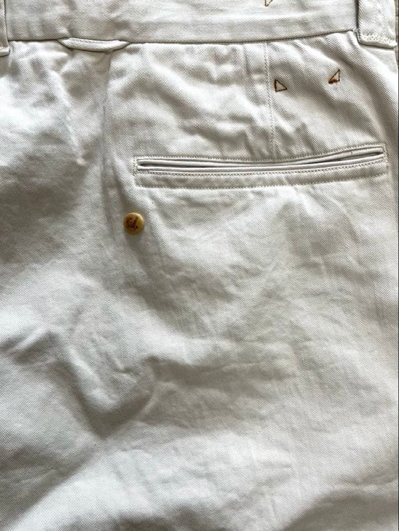 45R ポッポパンツ／ホワイト 五分づき／L （ユニセックス2）