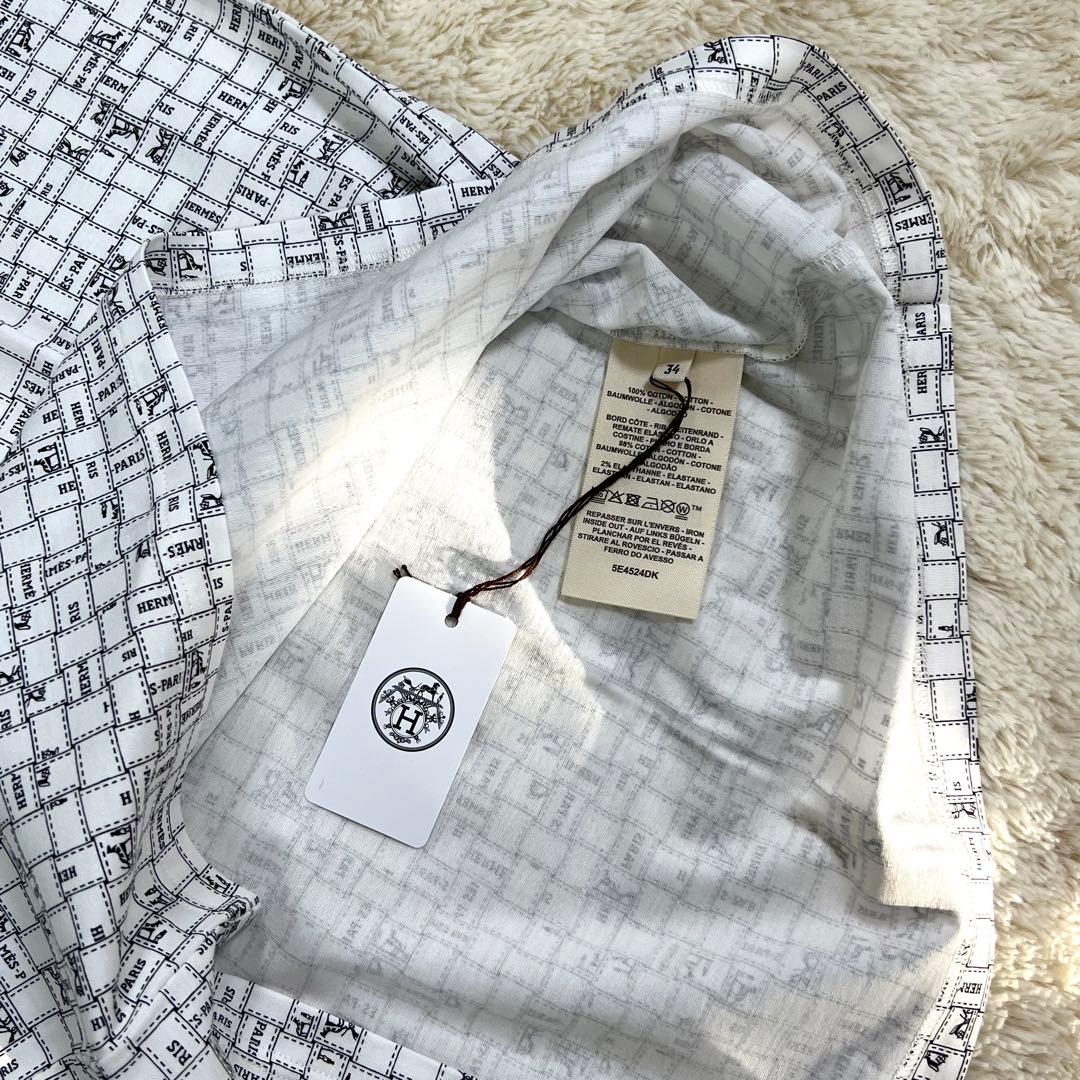 『未使用品』HERMES エルメス ボルデュック・チェック ドレス 34