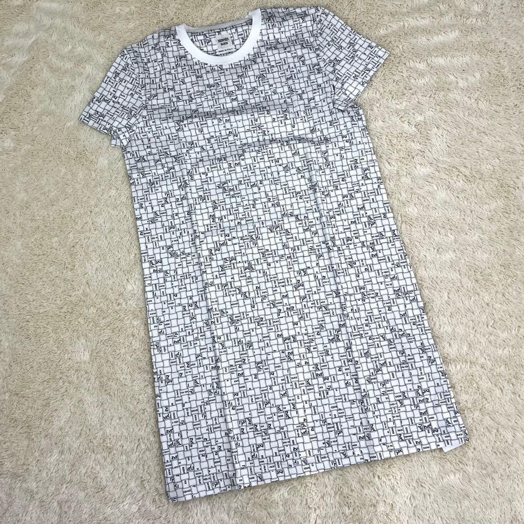 『未使用品』HERMES エルメス ボルデュック・チェック ドレス 34