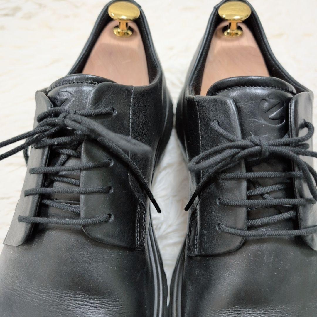 【美品】エコー ゴアテックス ビジネスシューズ ブラック 28.5cm