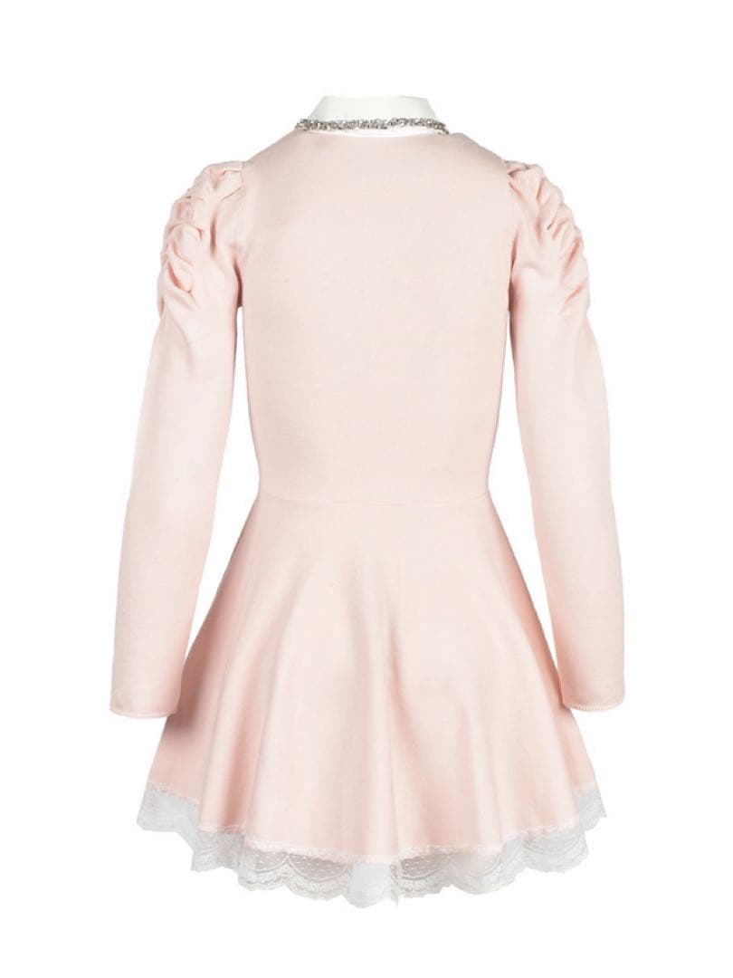 ワンピース evelyn Collar Bijou Knit MIni Onepiece