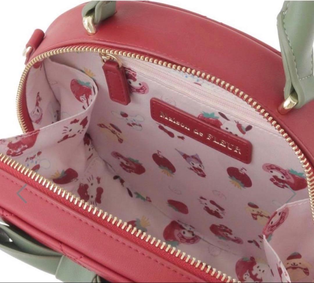 Maison de FLEUR サンリオ いちご新聞 いちご ショルダーバッグ