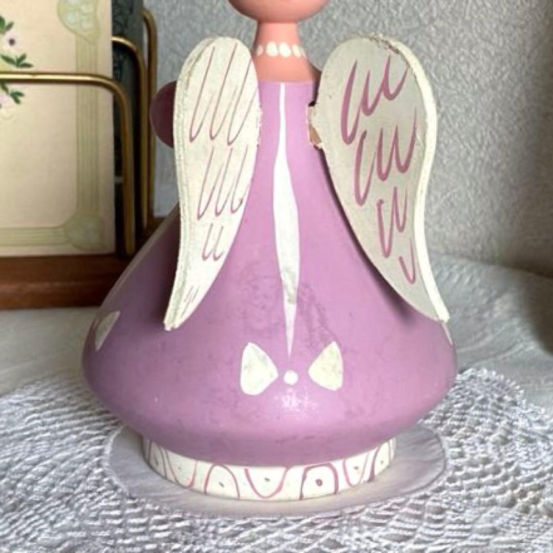 RN167 北欧ヴィンテージ Hemslöjd エンジェルのキャンドスタンド