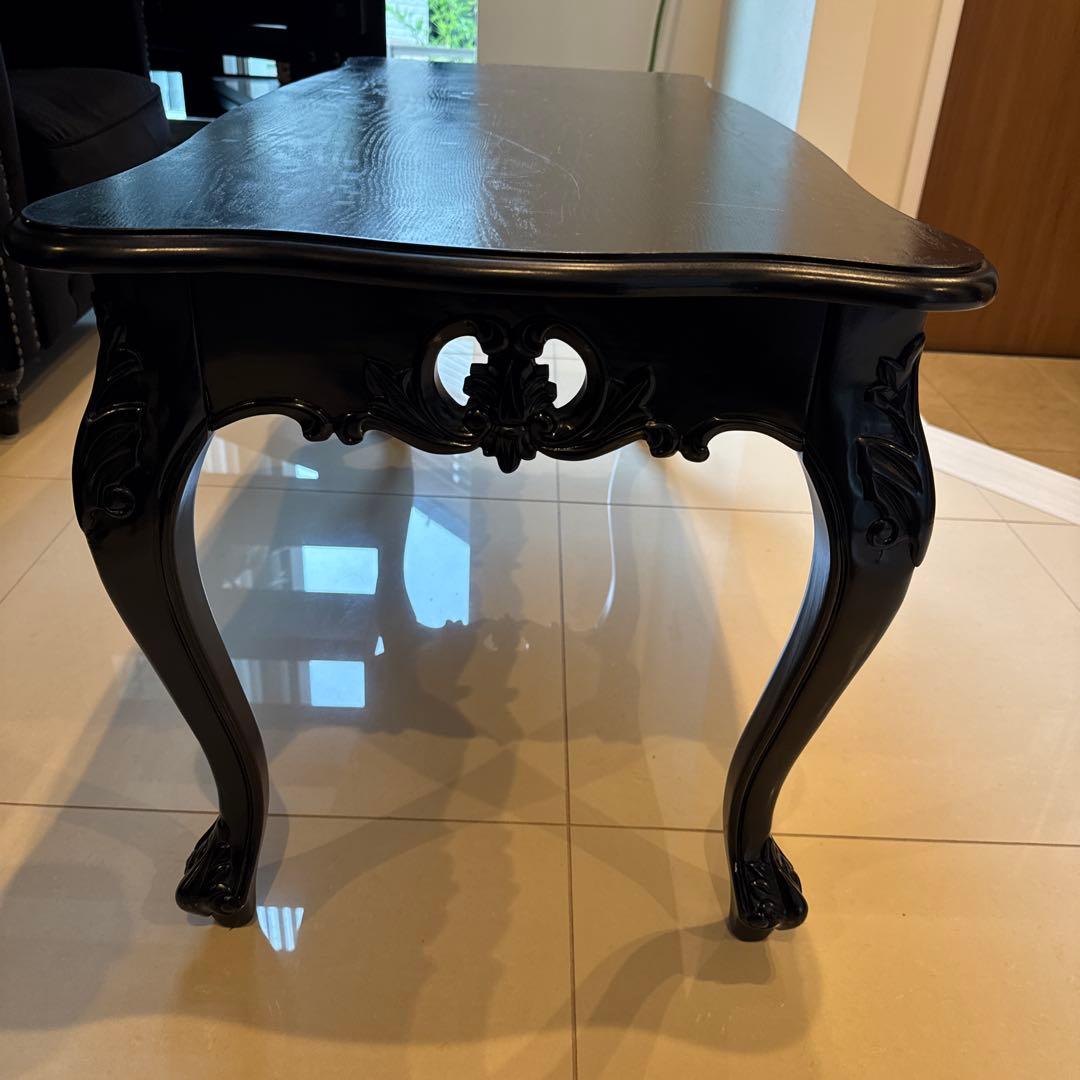 値引しました　アンティーク　ロココ調 コーヒーテーブル　猫脚　ダークブラウン