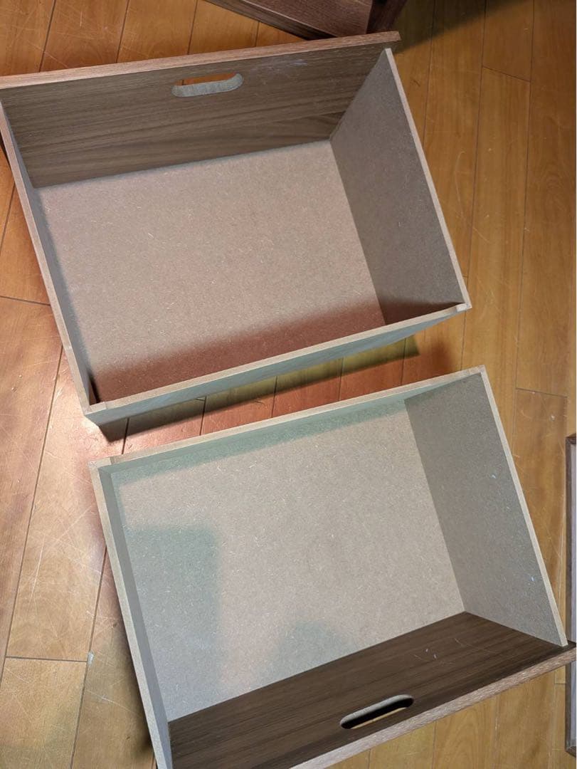 ■送料込■無印 スタッキングチェスト 引出し 収納 棚 ウォールナット 木製