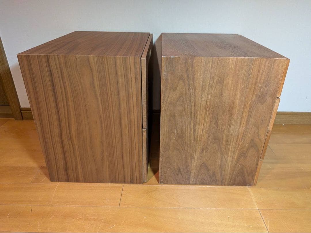 ■送料込■無印 スタッキングチェスト 引出し 収納 棚 ウォールナット 木製