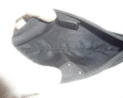 良品　プラダ　PRADA　ナイロン　レザー　三角ロゴプレート　ペンケース　筆箱
