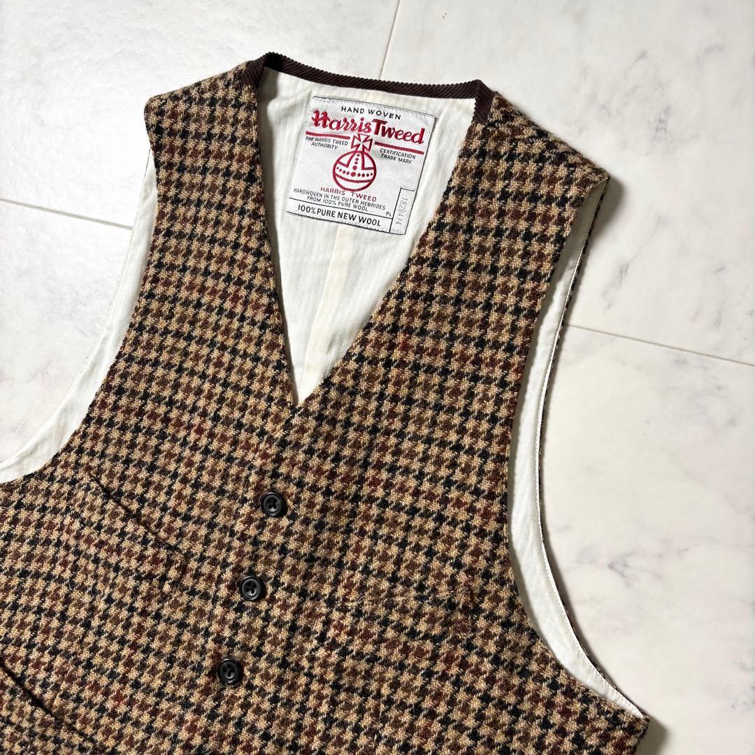 BEAMS PLUS × Harris Tweed ベスト ガンクラブ M