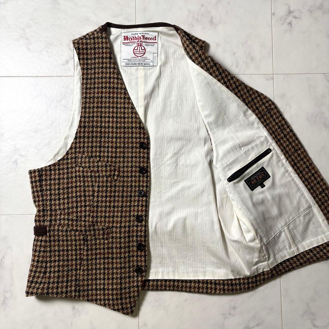 BEAMS PLUS × Harris Tweed ベスト ガンクラブ M