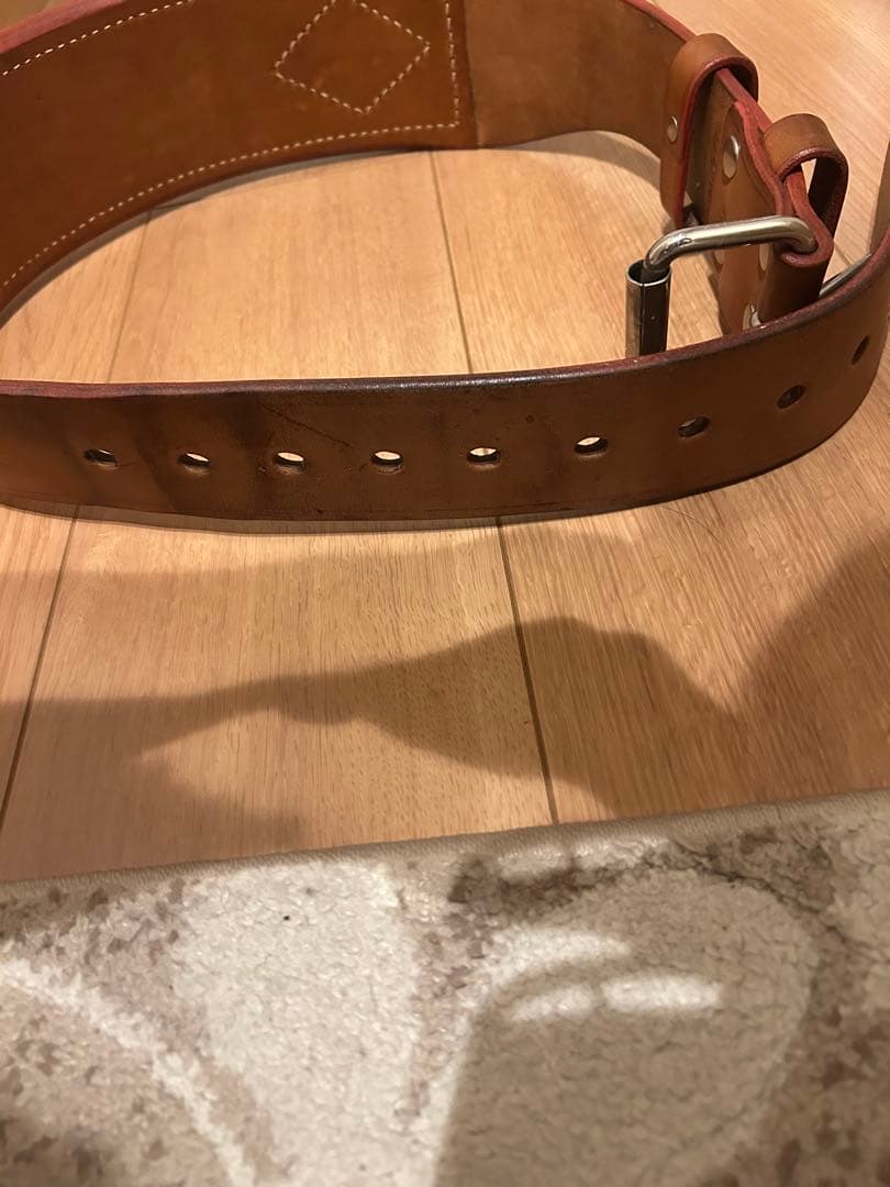 【最終処分価格】ウエサカ ウェイトリフティングベルト ２枚張り Lサイズ