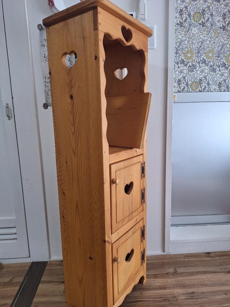 ✧値下げ✧【中古】カントリー家具 チェスト 収納棚 手作り家具