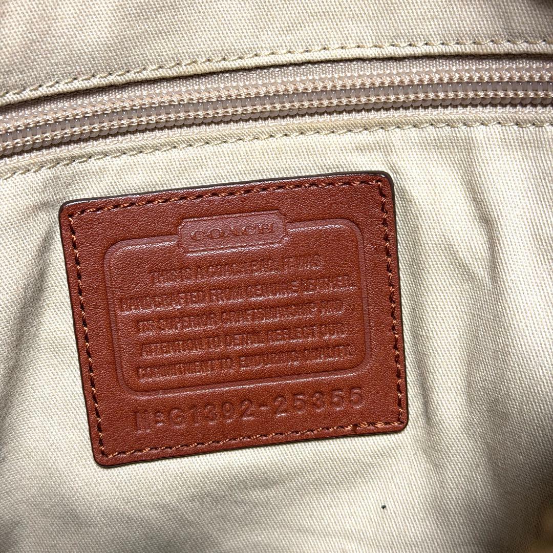 コーチ　ショルダーバッグ　オールドコーチ　茶　本革　レザーバッグ　 COACH