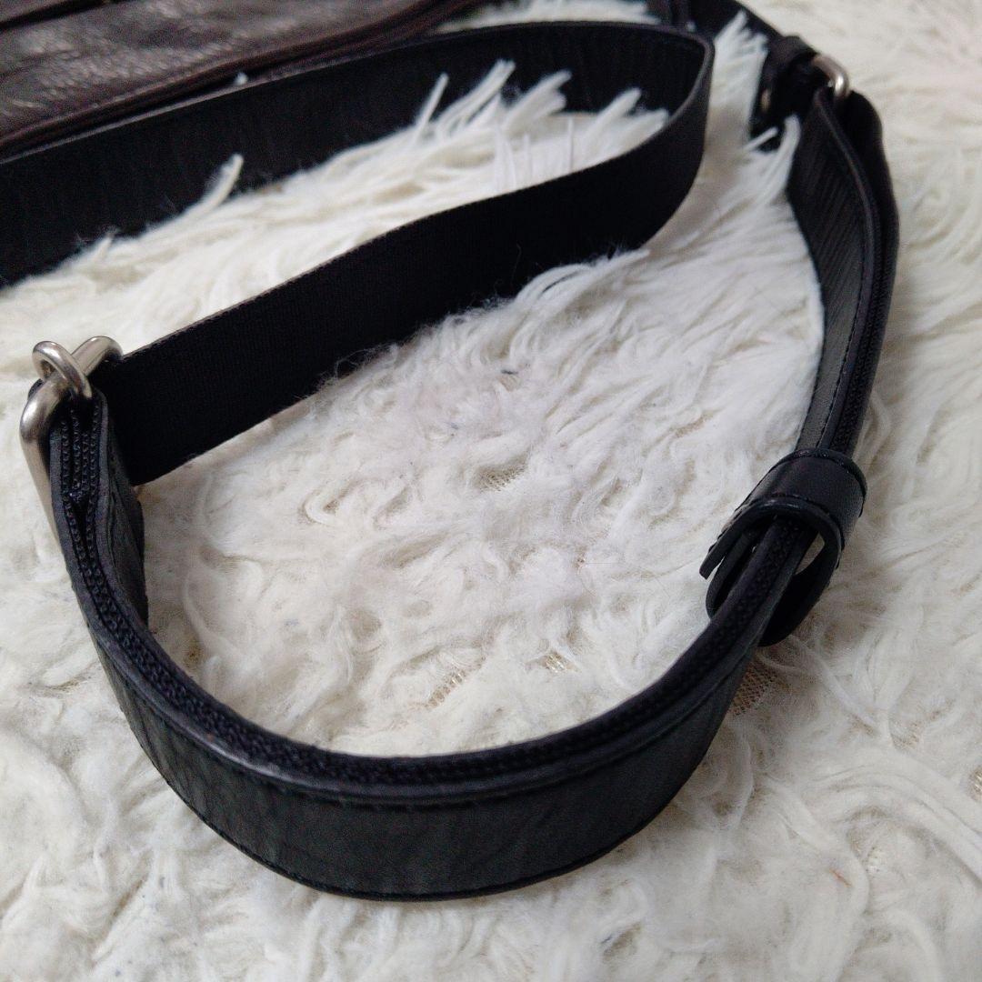 美品 ✨️ マーガレットハウエル MHL レザーショルダーバッグ ダークブラウン