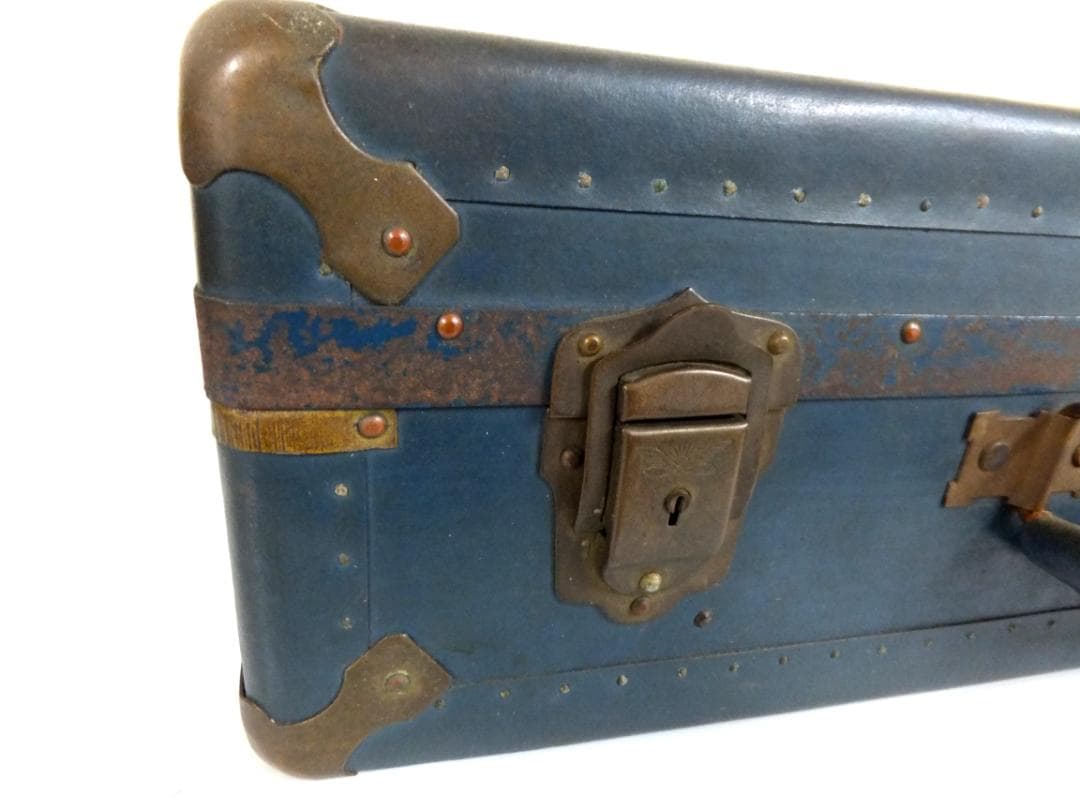 D543 軍物 プロペラ 翼 旭日 マーク 旧日本軍 トランク 鞄 アンティーク