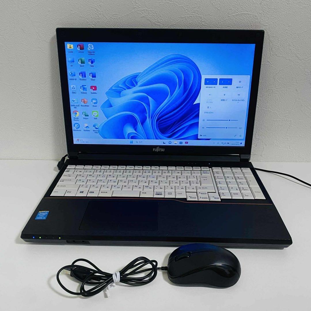 Y850 Fujitsuノートパソコンi5高速SSDサクサク動くWindow11