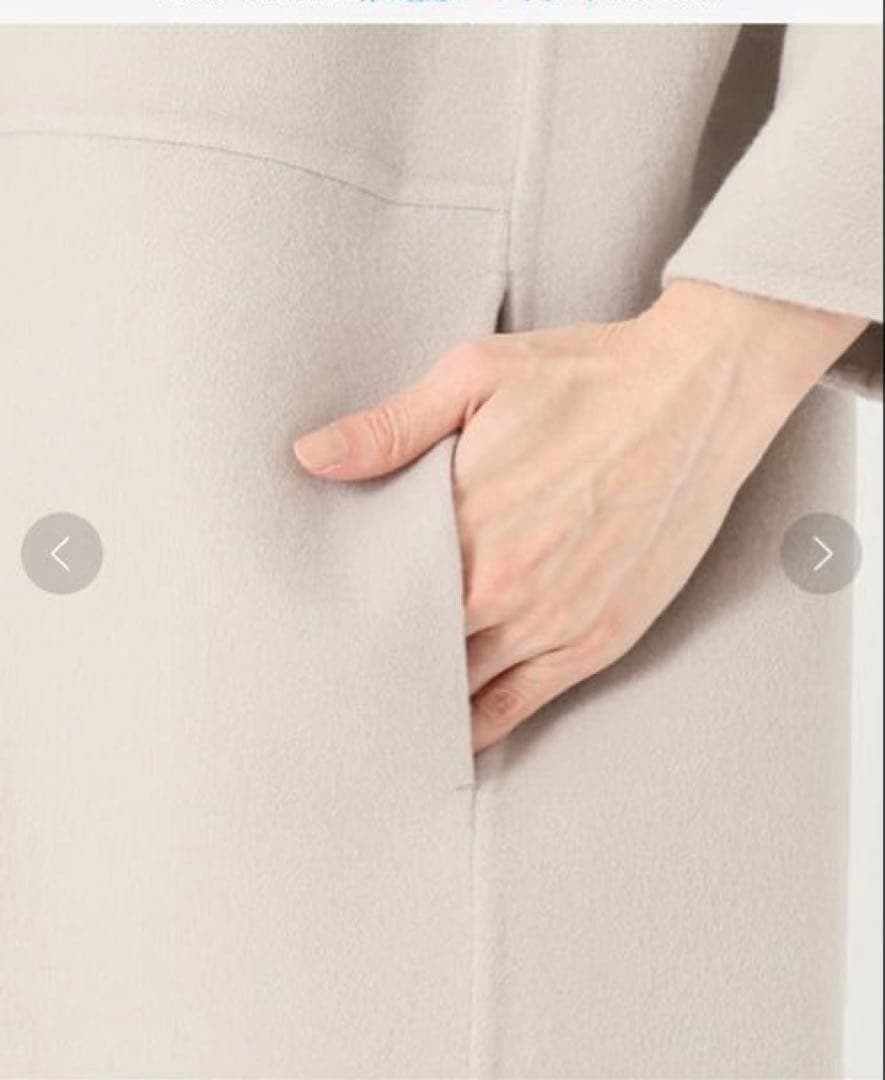 Deuxieme Classeリバーノーカラーコート