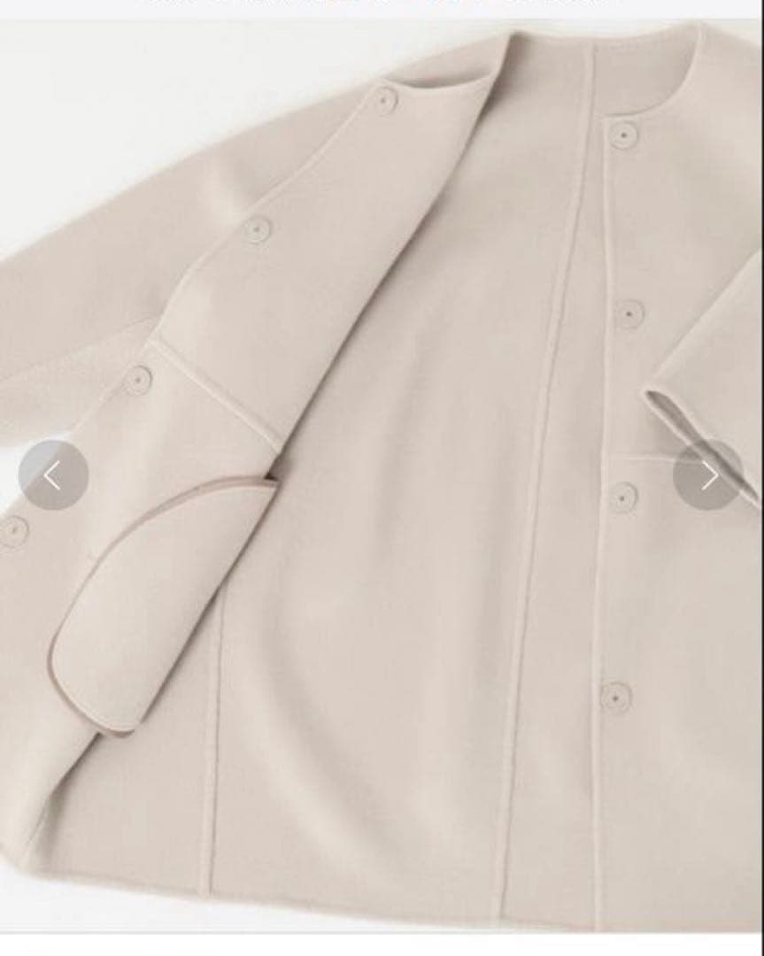 Deuxieme Classeリバーノーカラーコート