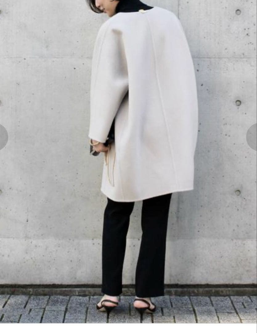 Deuxieme Classeリバーノーカラーコート