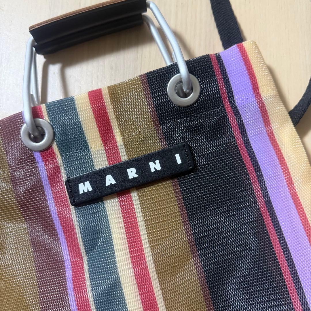 【超美品】最終値引き!!MARNI マルニストライプミニショルダーバッグ
