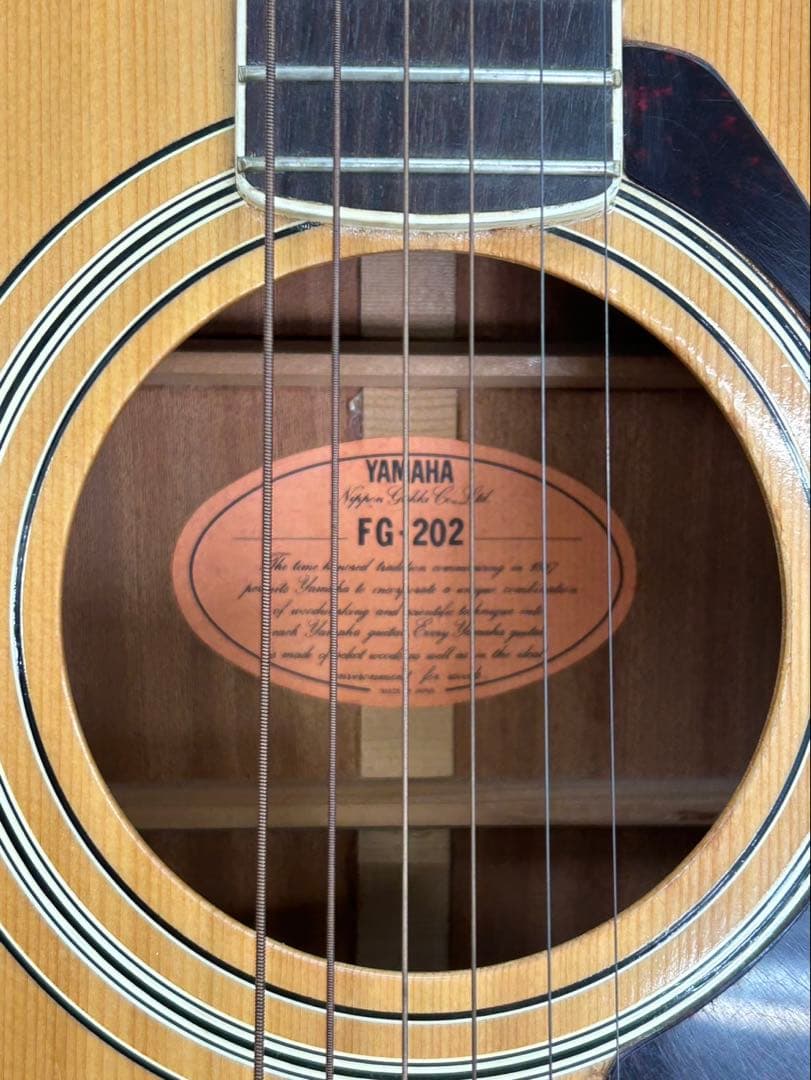 YAMAHAフォークギターFG-202 ジャパンビンテージ