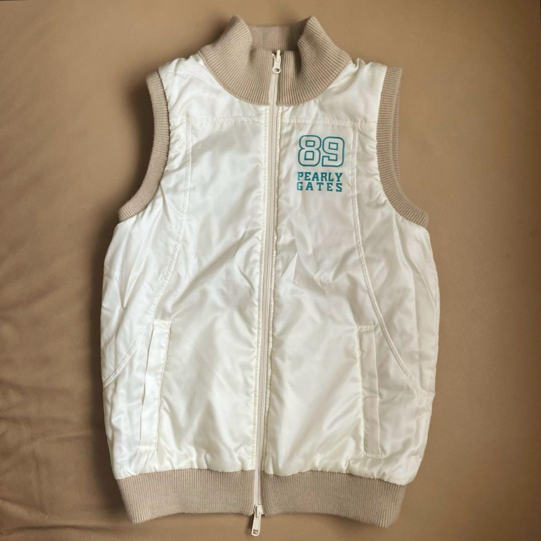 【美品】PEARLY GATES レディース リバーシブル防風ベスト サイズ1