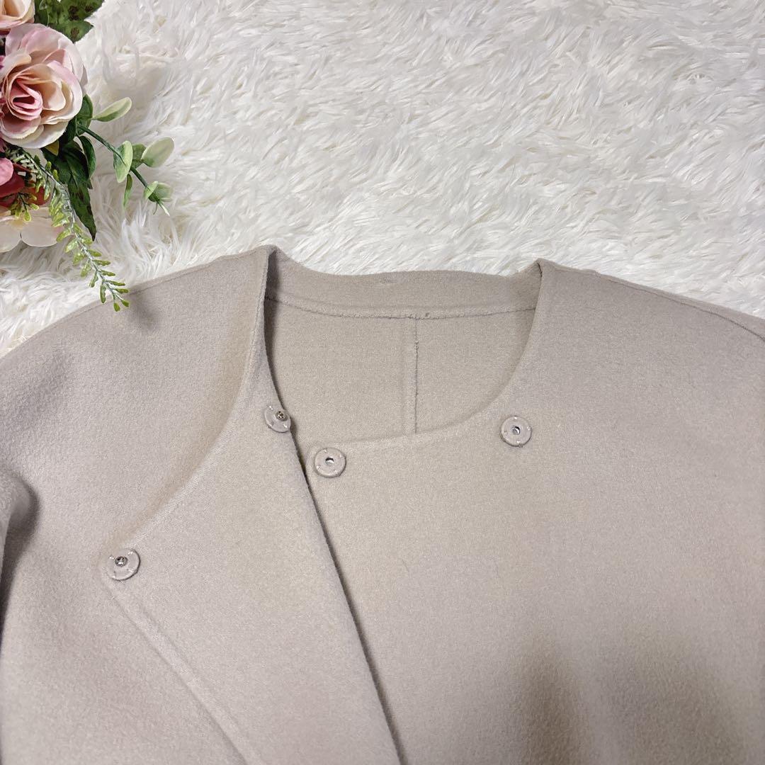 美品SLOBE IENA HAMILTON ダブルフェイスウールショートコート